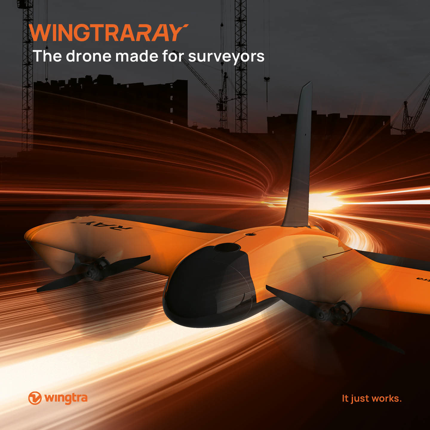 Wingtra Ray fixed-wing VTOL mapping aircraft